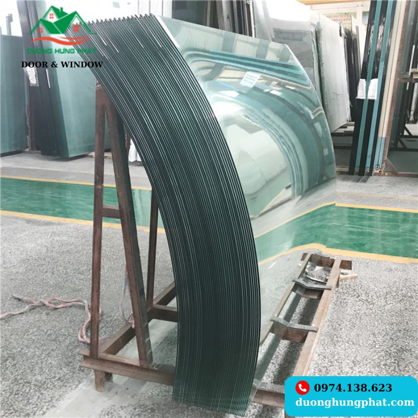 mặt dựng kính uốn cong chịu được thời tiết khắc nghiệt, tuổi thọ cao